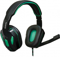 Gaming Headset Kopfhörer mit Mikrofon Warhead G275 2x3,5 Kabel 1,8m green/black