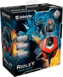 Gaming Headset Kopfhörer mit Mikrofon Ridley USB 2x3,5 Kabel 2,2m black/red