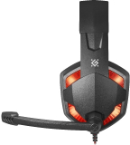 Gaming Headset Kopfhörer mit Mikrofon Warhead G370 USB 2x3,5 Kabel 2m black/red