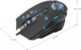 Wired gaming mouse Killer GM-170L black,7 buttons, 3200dpi