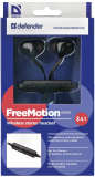 Bluetooth Headset Drahtloses Stereo Kopfhörer mit Mikrofon und Bedienungstasten am Kabel FreeMotion B655 schwarz