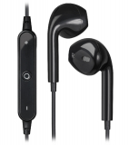 Bluetooth Headset Drahtloses Stereo Kopfhörer mit Mikrofon und Bedienungstasten am Kabel FreeMotion B650 schwarz