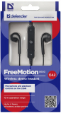 Bluetooth Headset Drahtloses Stereo Kopfhörer mit Mikrofon und Bedienungstasten am Kabel FreeMotion B650 schwarz