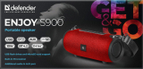 Portable Speaker Tragbares Lautsprechersystem Enjoy S900 red 10W bluetooth Micro-SD USB FM AUX